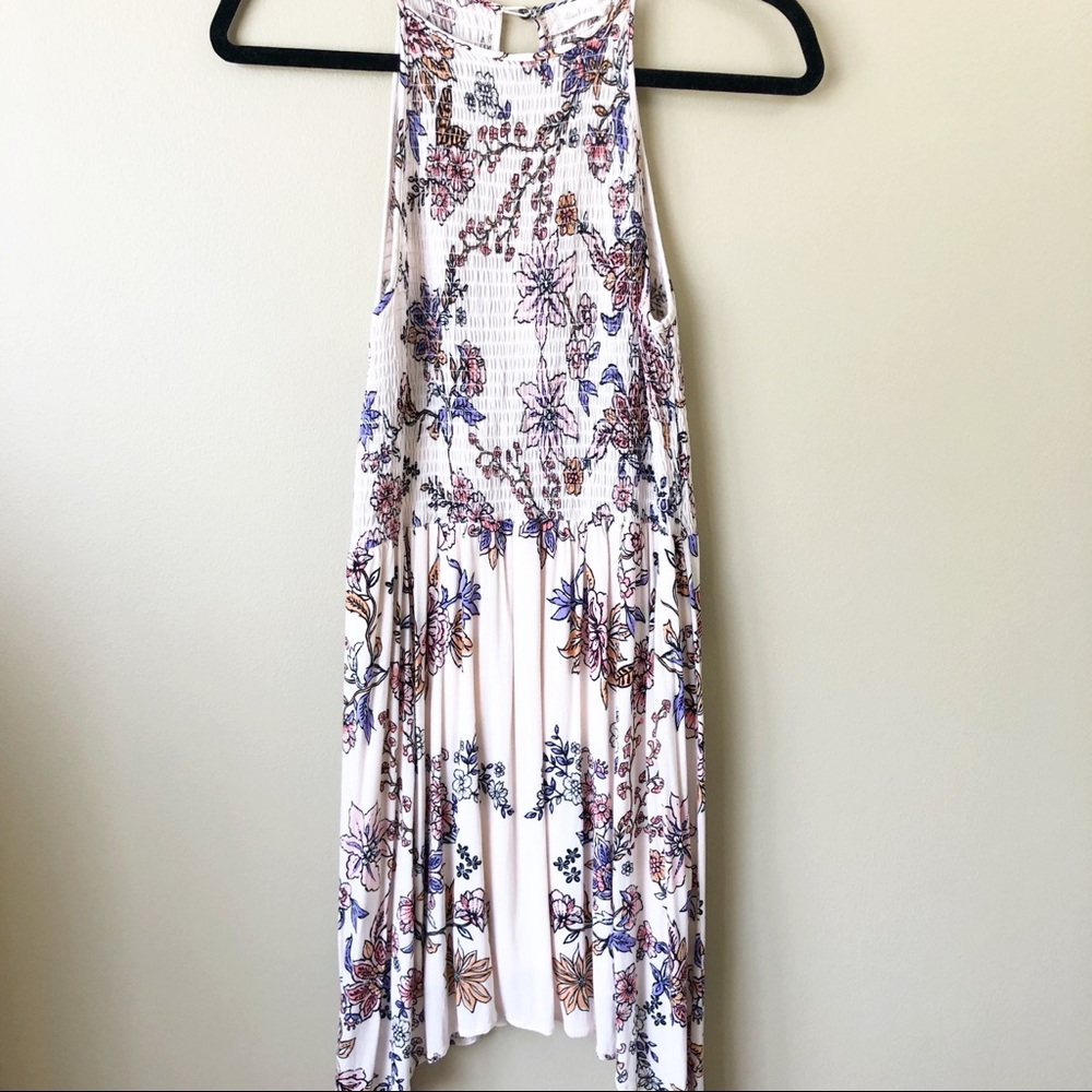 [Altar’d State] Smocked High Neck Floral Dress